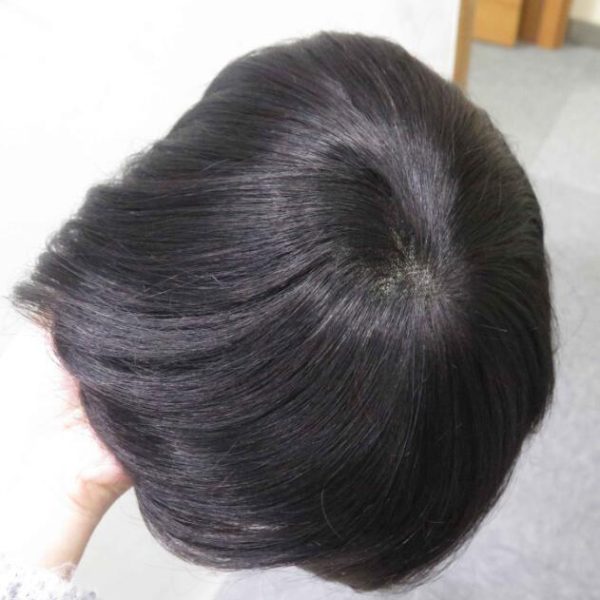 Tóc người thật dệt trên màng lưới Mono có Viền Poly bao quanh - Ảnh 4