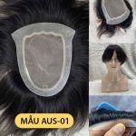 Tóc giả nam nguyên đầu bằng tóc thật kiểu Australia - AUS01