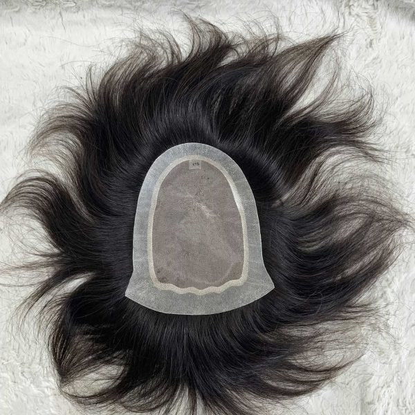 Tóc giả nam nguyên đầu bằng tóc thật kiểu Australia - AUS01 - Ảnh 10