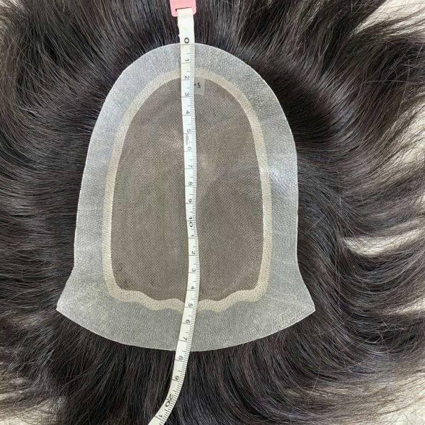 Tóc giả nam nguyên đầu bằng tóc thật kiểu Australia - AUS01 - Ảnh 8