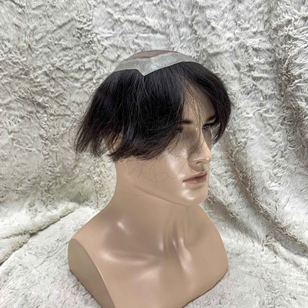 Tóc giả nam nguyên đầu bằng tóc thật kiểu Australia - AUS01 - Ảnh 5