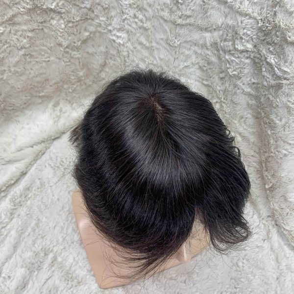 Tóc giả nam nguyên đầu bằng tóc thật kiểu Australia - AUS01 - Ảnh 6