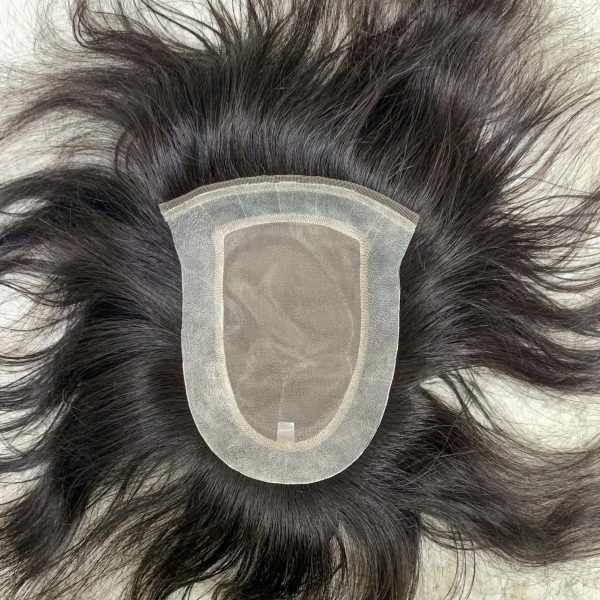 Tóc giả nam che hói nguyên đầu bằng tóc thật kiểu Australia mẫu 2 - mã AUS02 - Ảnh 4