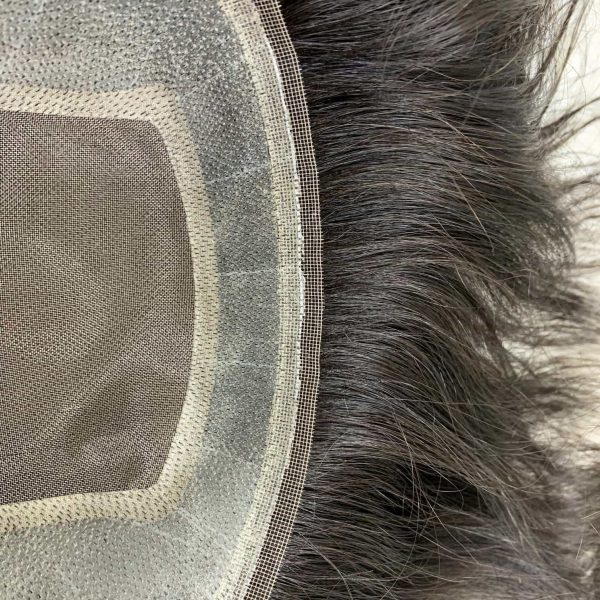 Tóc giả nam che hói nguyên đầu bằng tóc thật kiểu Australia mẫu 2 - mã AUS02 - Ảnh 6